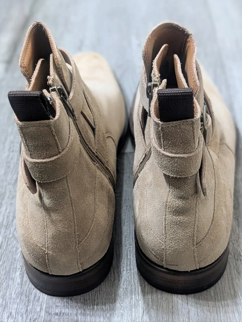 Aldo Suede Chelsea Ankle Boots in Beige - Men's Dress Boot